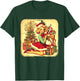Vintage Pin Up Little Girl Reindeer Retro 1950S Christmas T-Shirt - T-Shirt | Forest