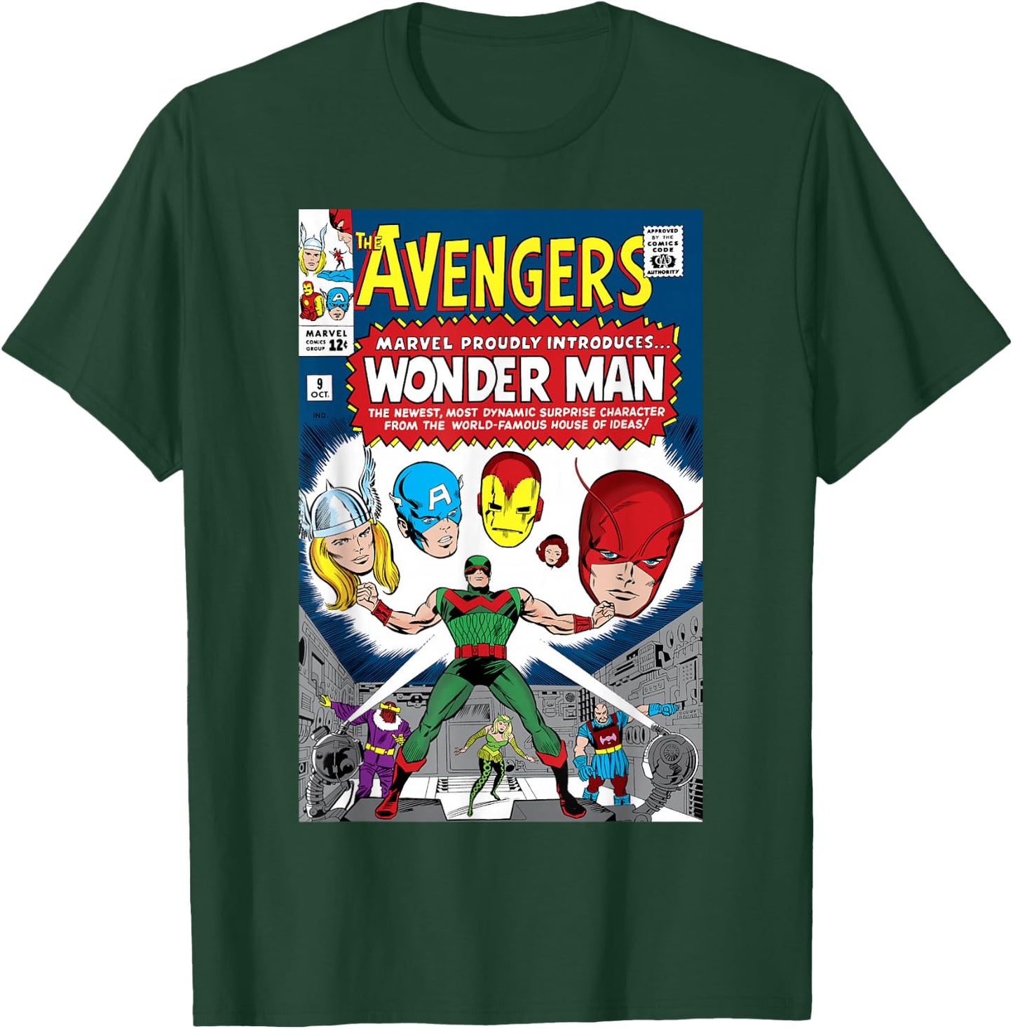 Marvel Avengers Presenting Wonder Man Comic Cover T-Shirt - T-Shirt | Forest