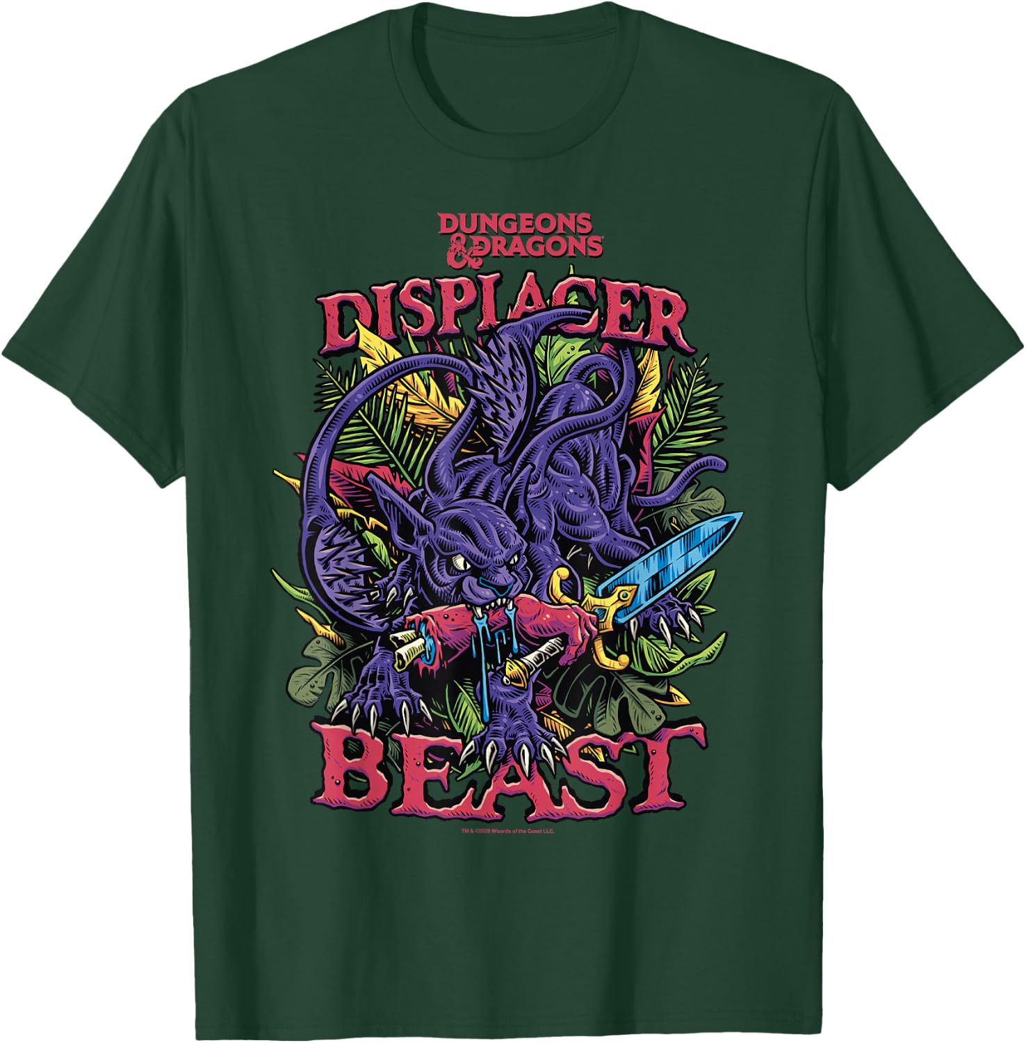Dungeons & Dragons Displacer Beast T-Shirt - T-Shirt | Forest