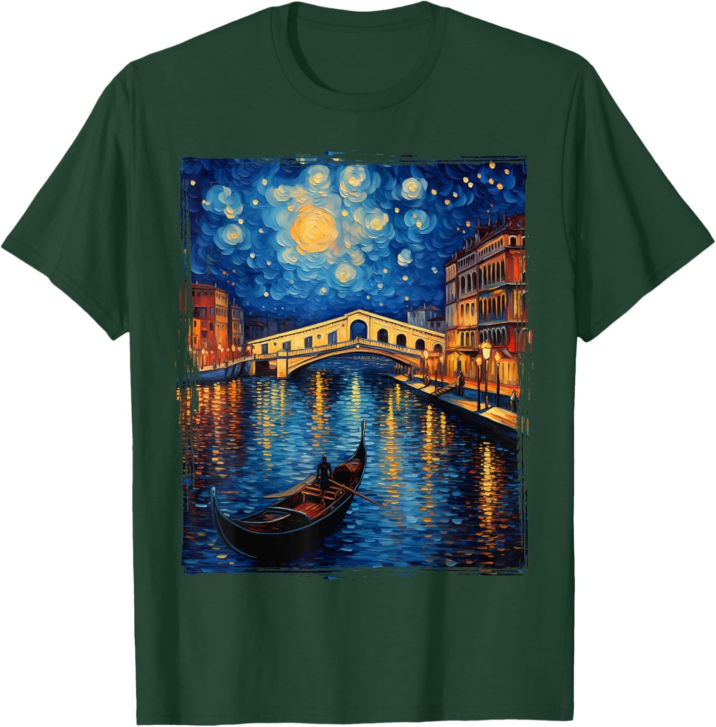 The Rialto Bridge Venice Italy Venezia Italian Souvenir T-Shirt - T-Shirt | Forest