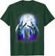 3 Dolphins Howling At The Moon Funny Dolphin Lover Aquarist T-Shirt - T-Shirt | Forest