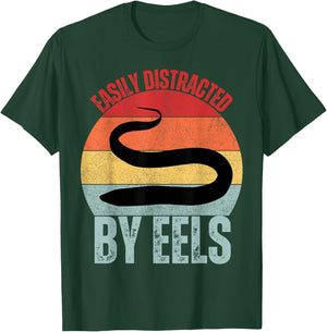 Eel Lover Easily Distracted By Eels T-Shirt - T-Shirt | Forest