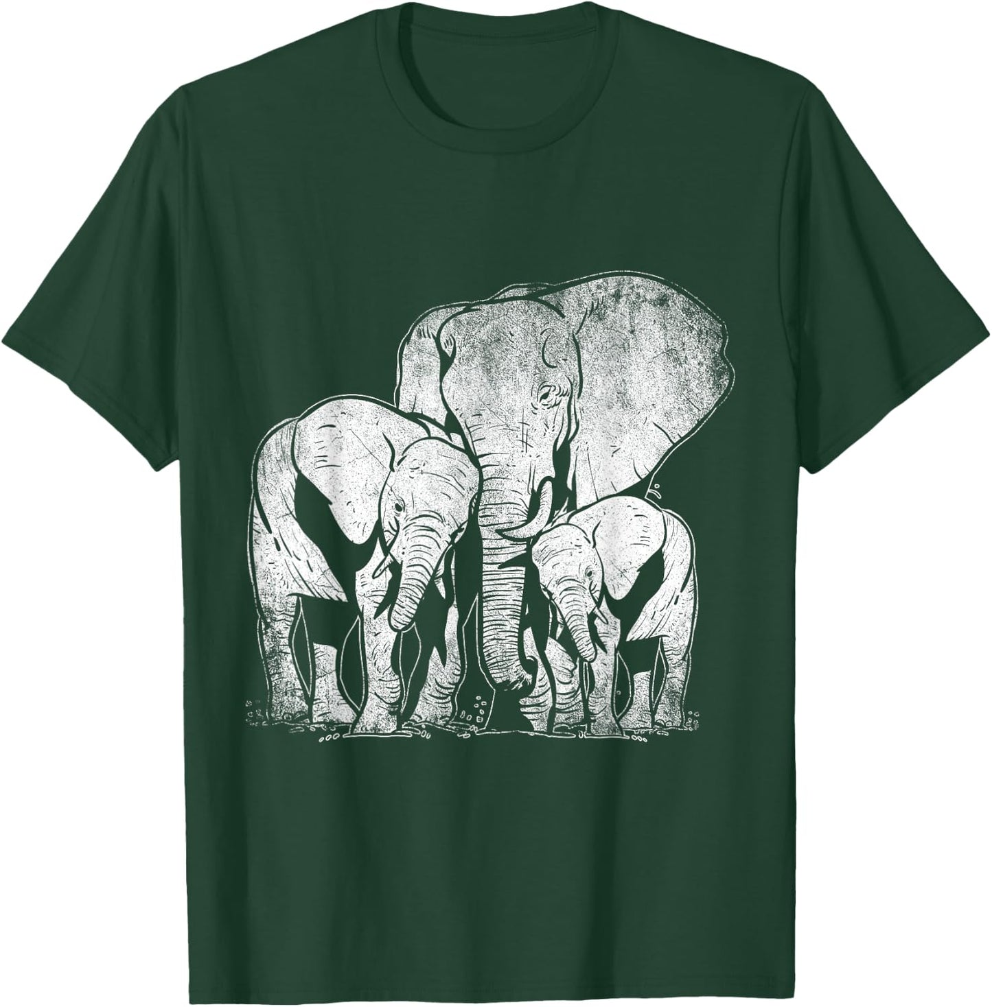 Elephant Family Elephant T-Shirt - T-Shirt | Forest