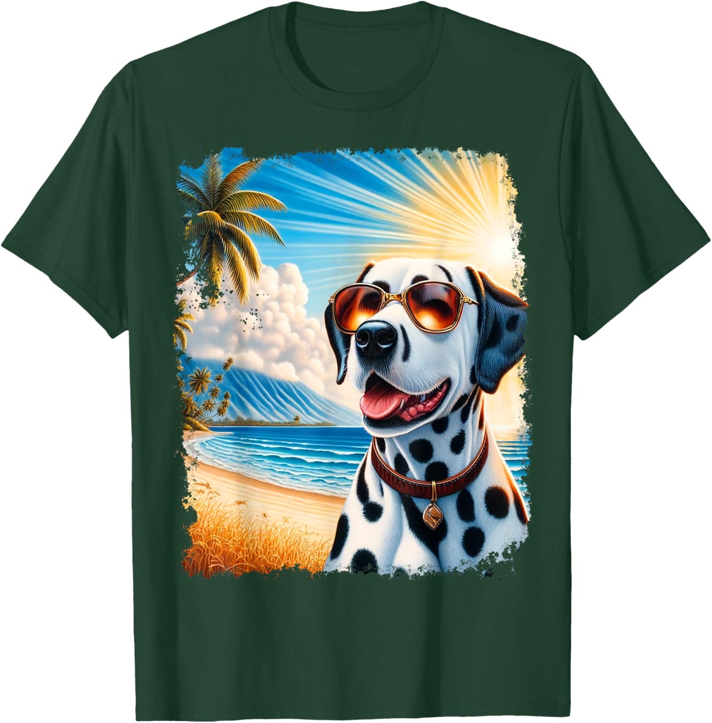 Dalmatian Hawaiian T-Shirt - T-Shirt | Forest