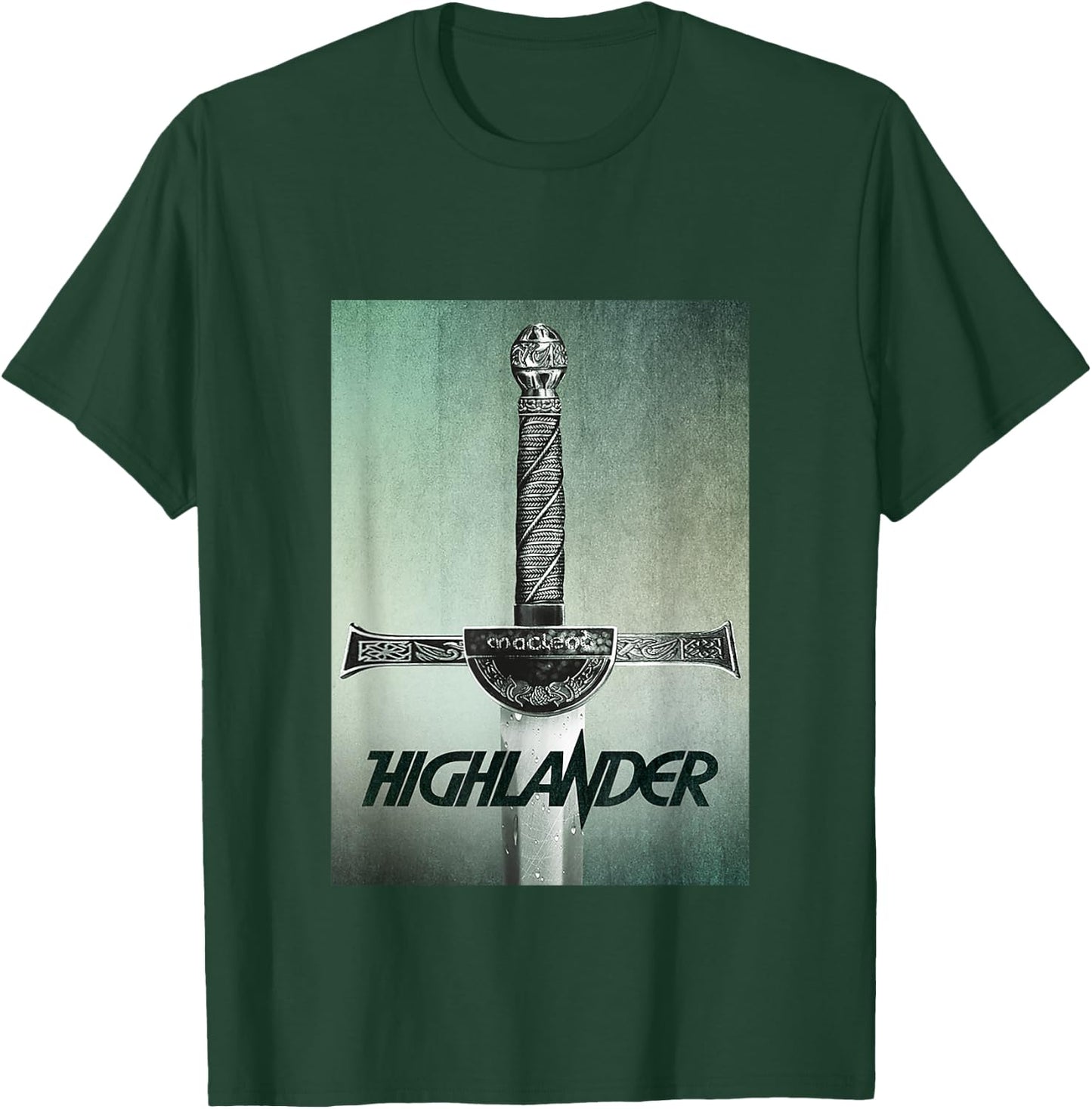 Highlander 1986 Macleod Broadsword T-Shirt - T-Shirt | Forest