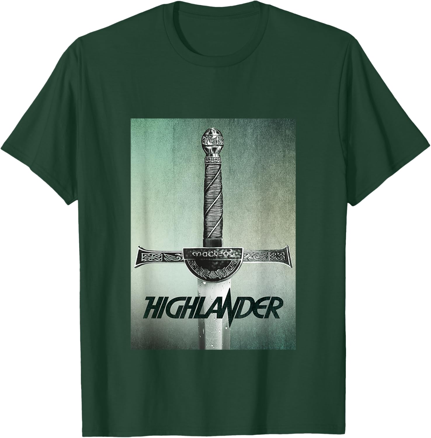 Highlander 1986 Macleod Broadsword T-Shirt - T-Shirt | Forest
