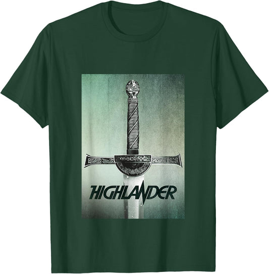 Highlander 1986 Macleod Broadsword T-Shirt - T-Shirt | Forest
