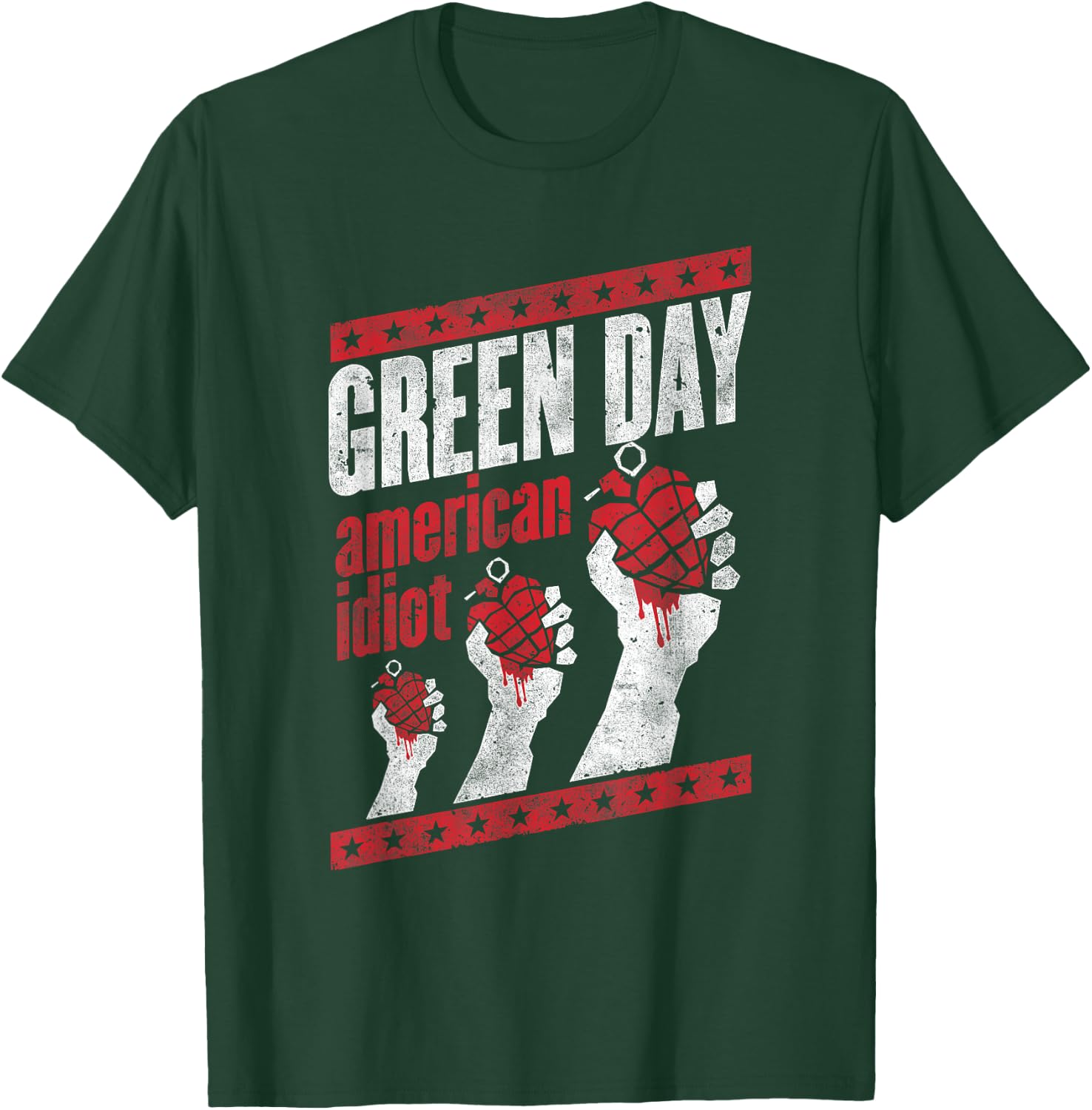 Green Day Hand Out T-Shirt - T-Shirt | Forest