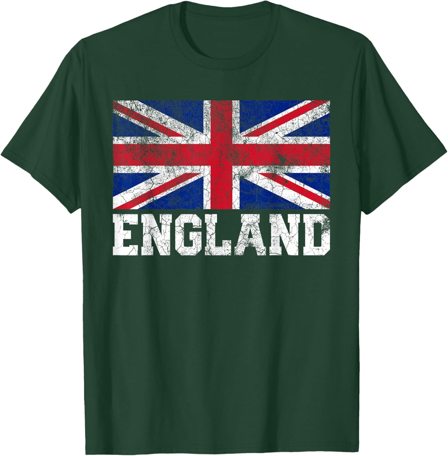 Union Jack Flag UK England United Kingdom Roots Men Women T-Shirt - T-Shirt | Forest