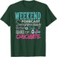 Scrapbook Shirt Weekend Forecast Scrapbooking Funny Crafting T-Shirt - T-Shirt | Forest