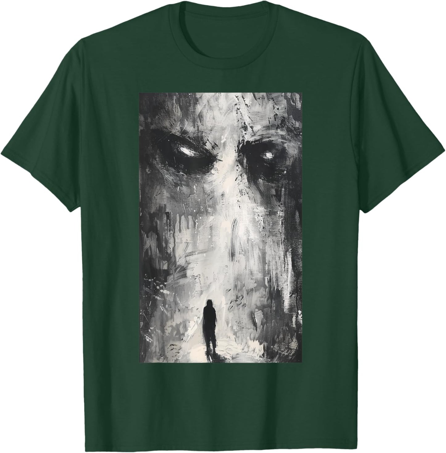 Dark Gothic Demon Path Horror Art Evil Grunge Goth Aesthetic , Small, Black T-Shirt - T-Shirt | Forest