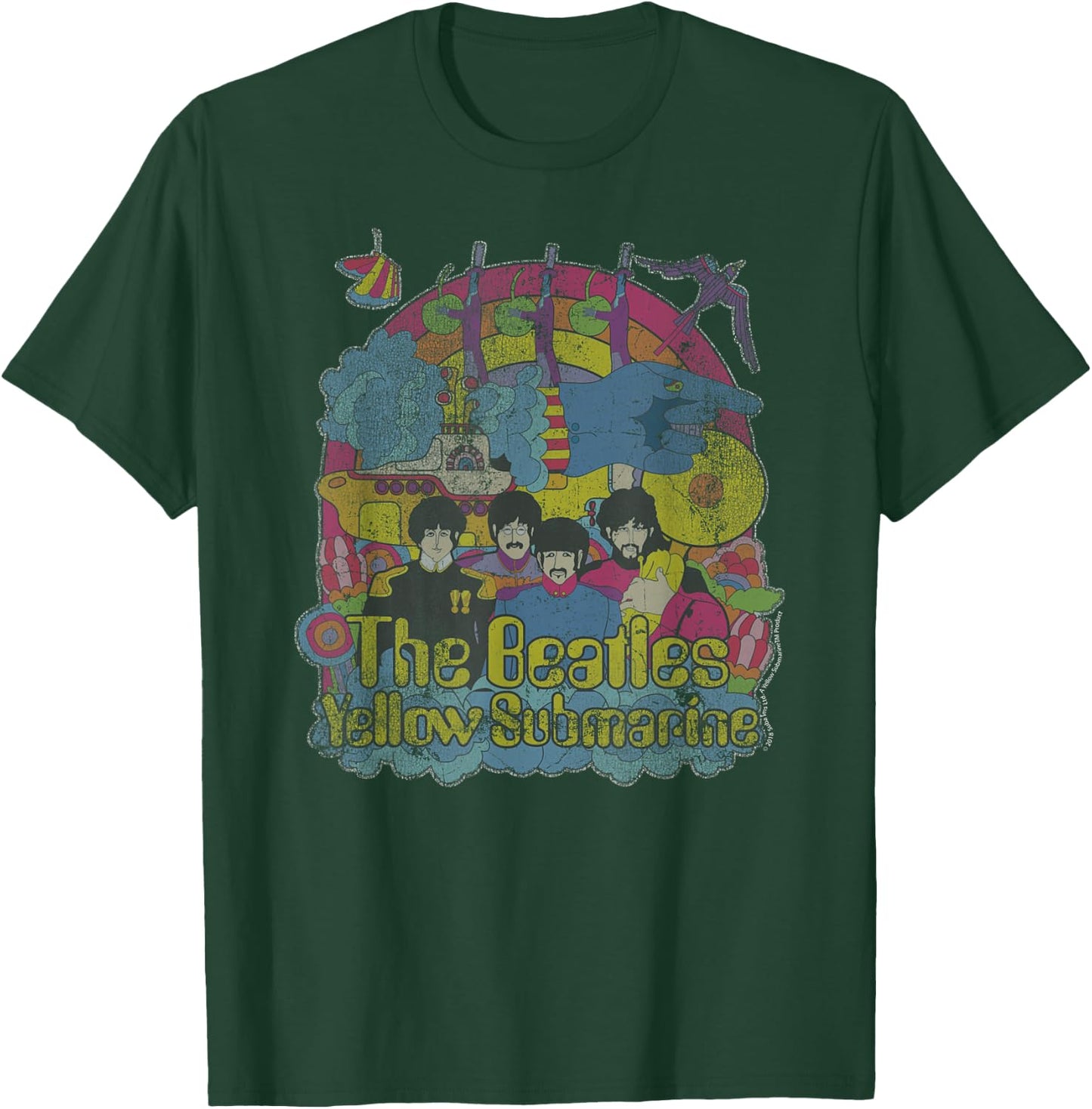 The Beatles - Yellow Submarine Bursting Beatles T-Shirt - T-Shirt | Forest