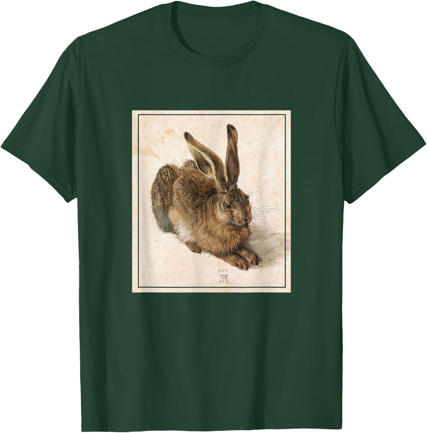 Brown Hhare (1502) Albrecht Dürer Drawing Watercolour Rabbit T-Shirt - T-Shirt | Forest