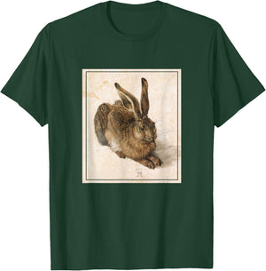 Brown Hhare (1502) Albrecht Dürer Drawing Watercolour Rabbit T-Shirt - T-Shirt | Forest