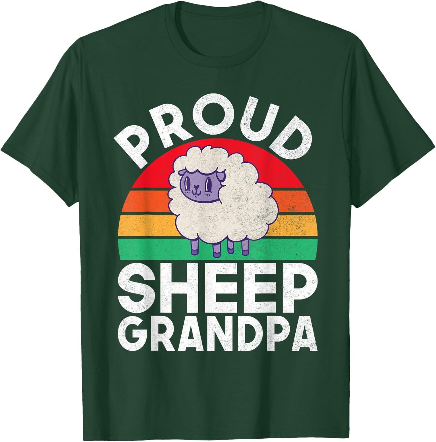 Proud Sheep Grandpa Sheep T-Shirt - T-Shirt | Forest