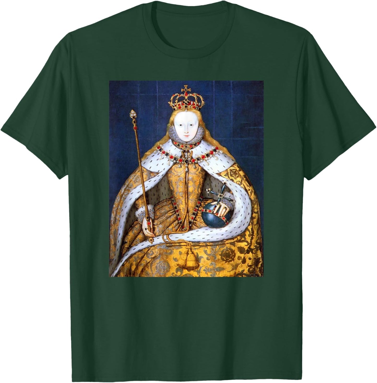 Elizabeth I In Coronation Robe T-Shirt - T-Shirt | Forest