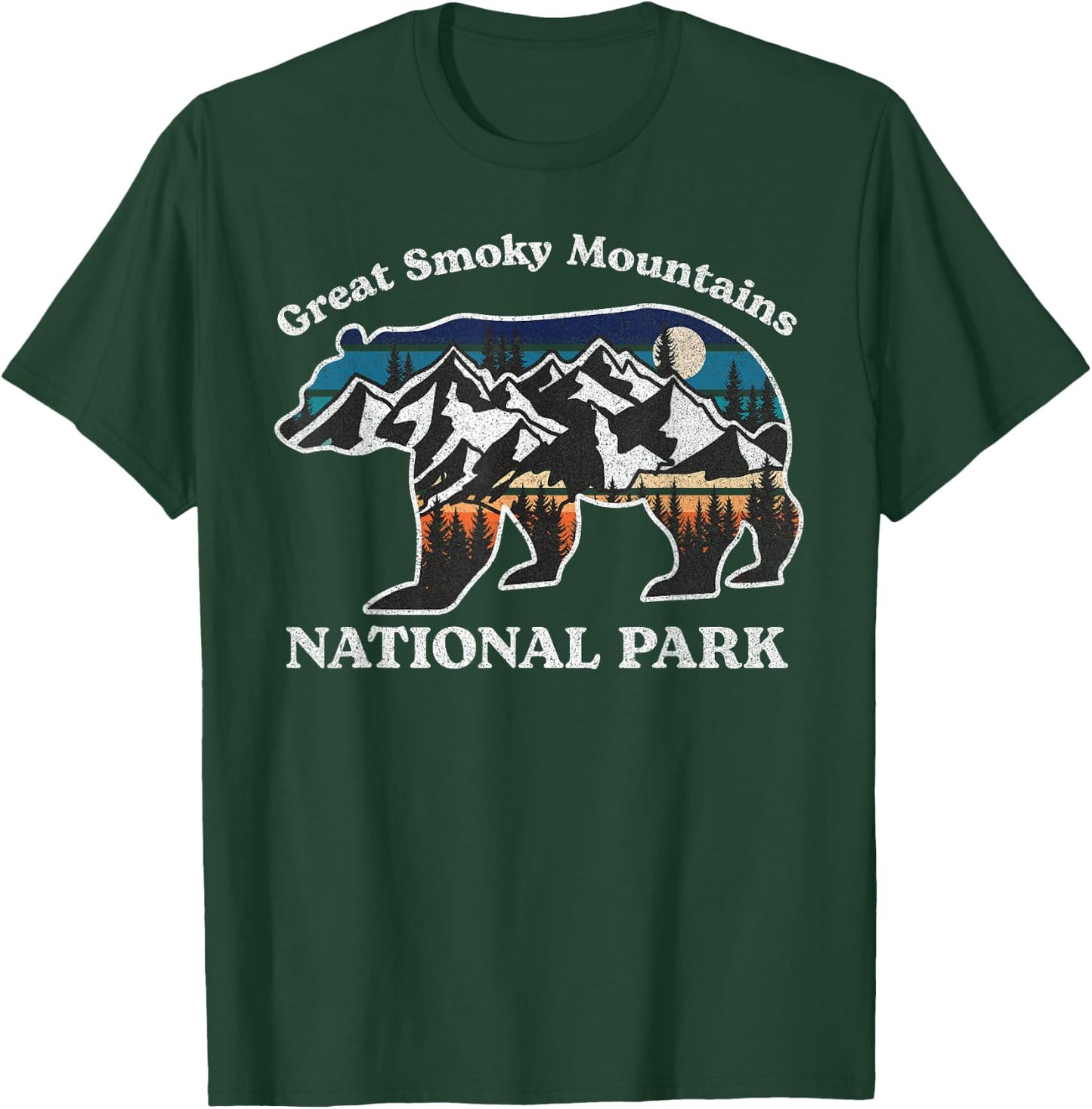 Great Smoky Mountains National Park Bear Hiking Souvenir T-Shirt - T-Shirt | Forest