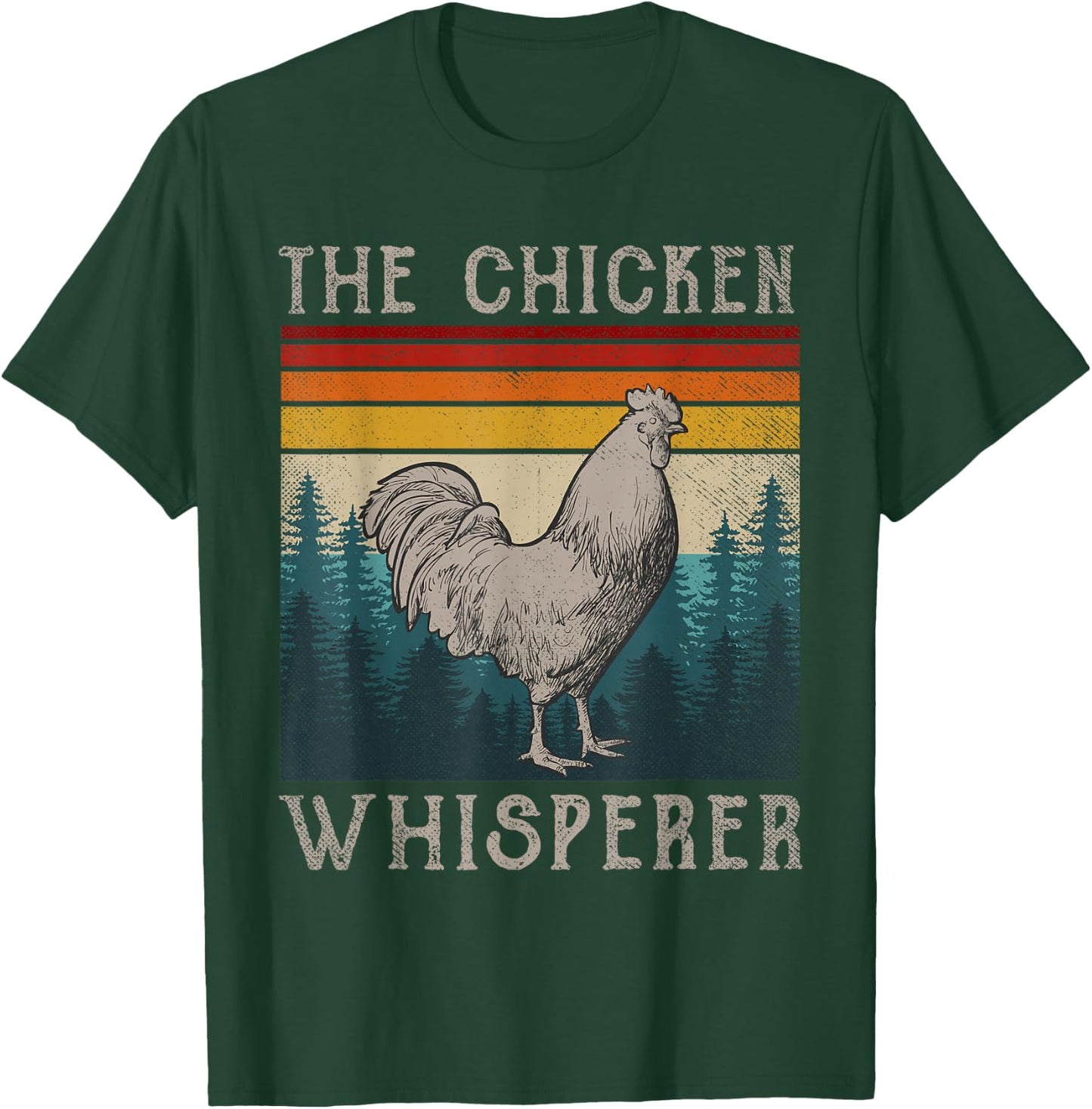 Chicken Whisperer Shirt Vintage Retro Chicken Farmer T-Shirt - T-Shirt | Forest