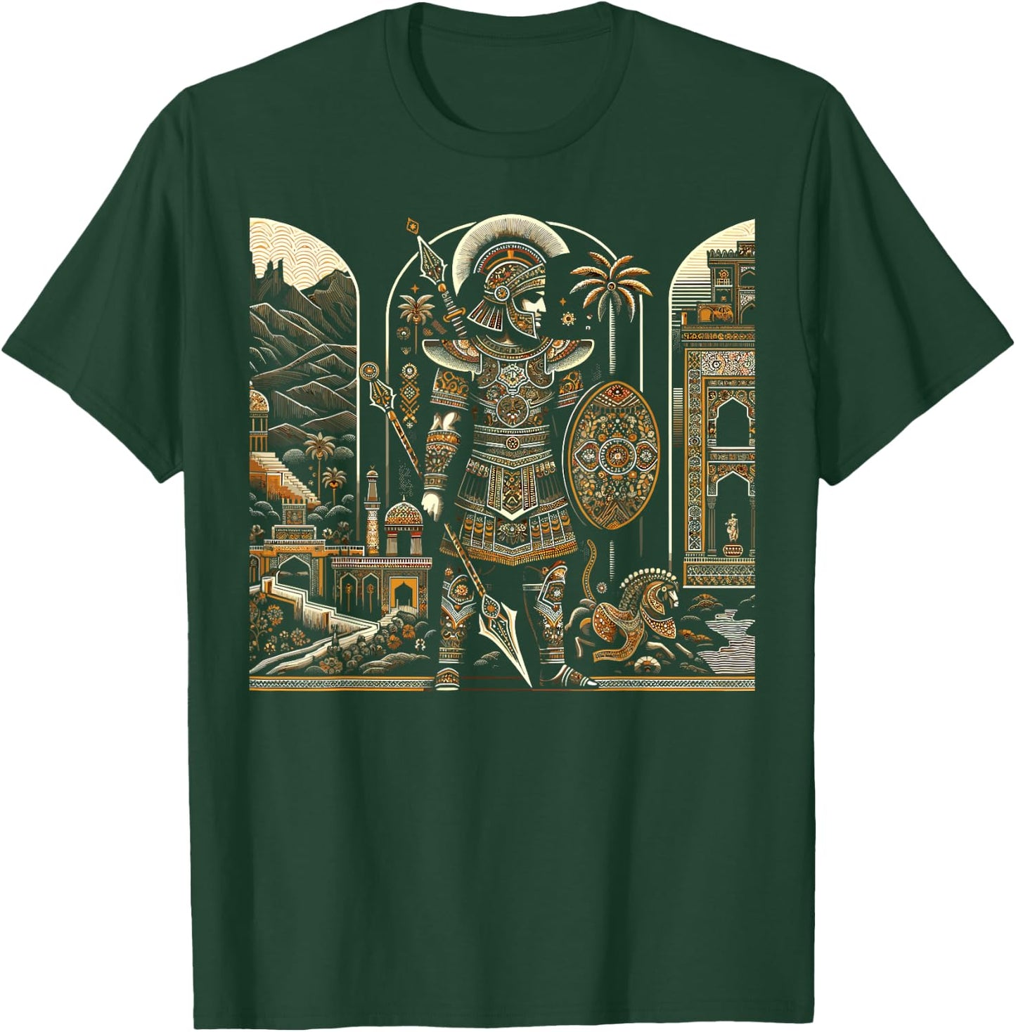 Persian Immortal Achaemenid Empire Persian Warrior T-Shirt - T-Shirt | Forest