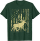 Best Buckin' Grampy Ever Camo American Flag Deer Hunting T-Shirt - T-Shirt | Forest