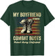 My Boyfriend Wears Combat Boots Proud Army Girlfriend T-Shirt - T-Shirt | Forest