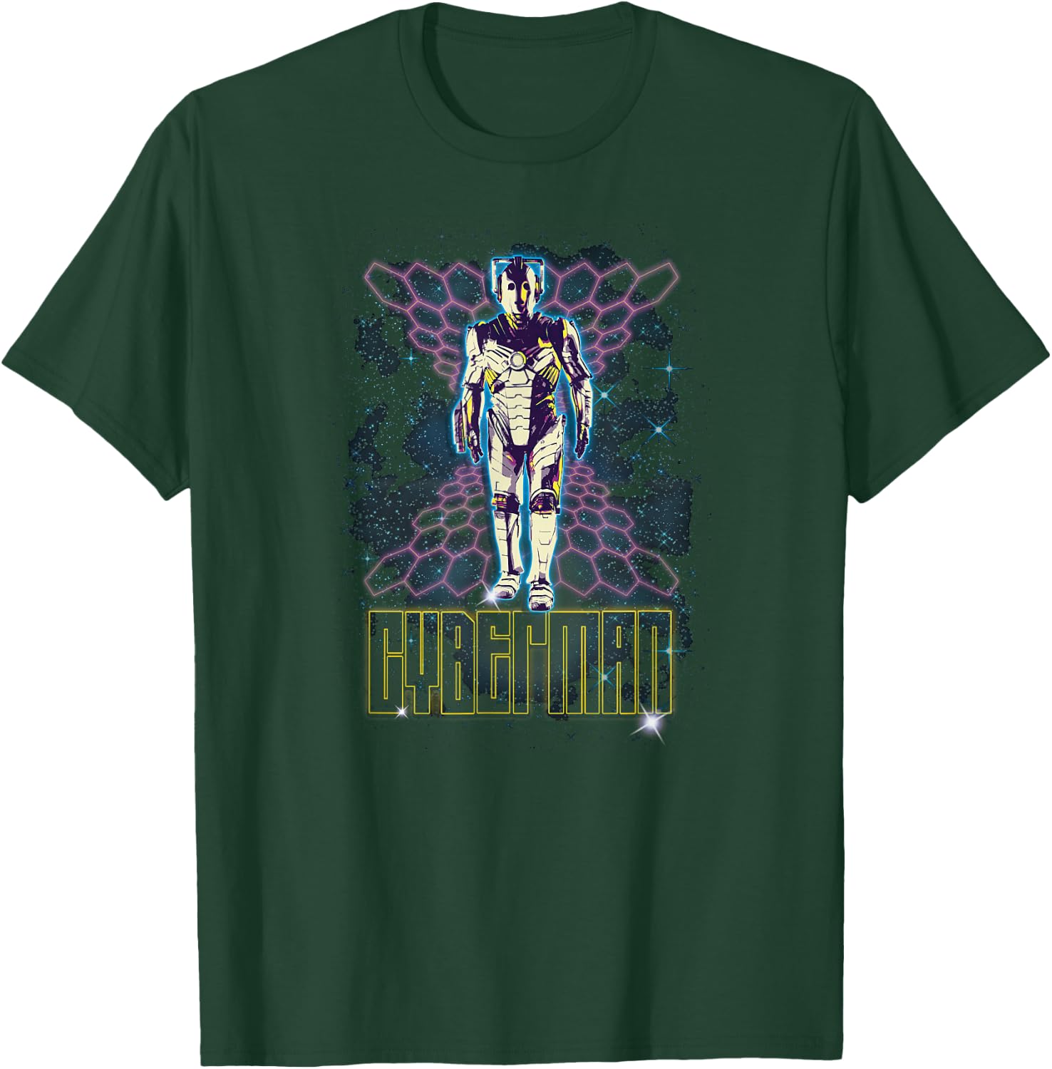 80s Cyberman Retro Futuristic Cyber Sci-Fi Fan T-Shirt - T-Shirt | Forest