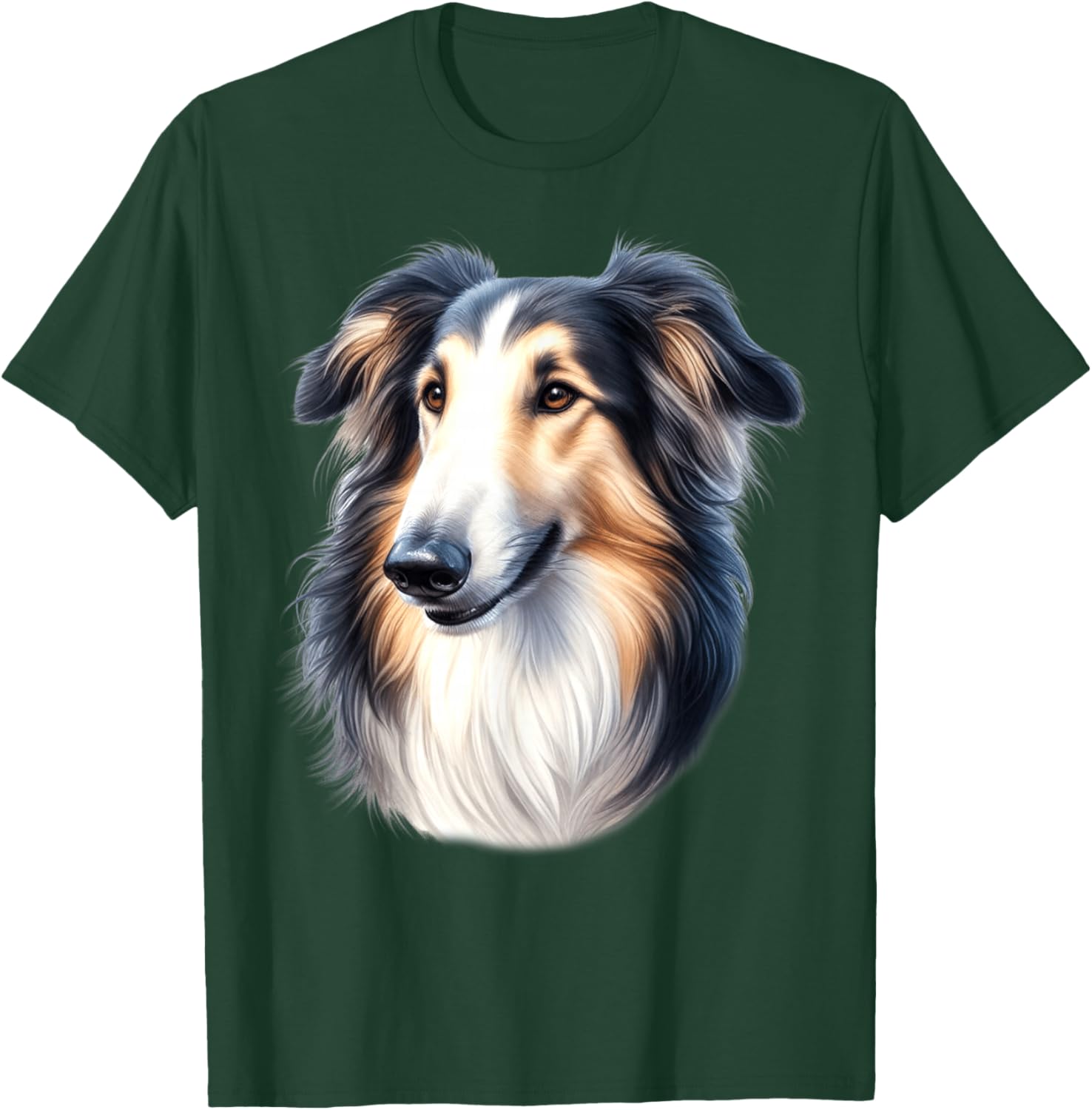 Borzoi Dog T-Shirt - T-Shirt | Forest