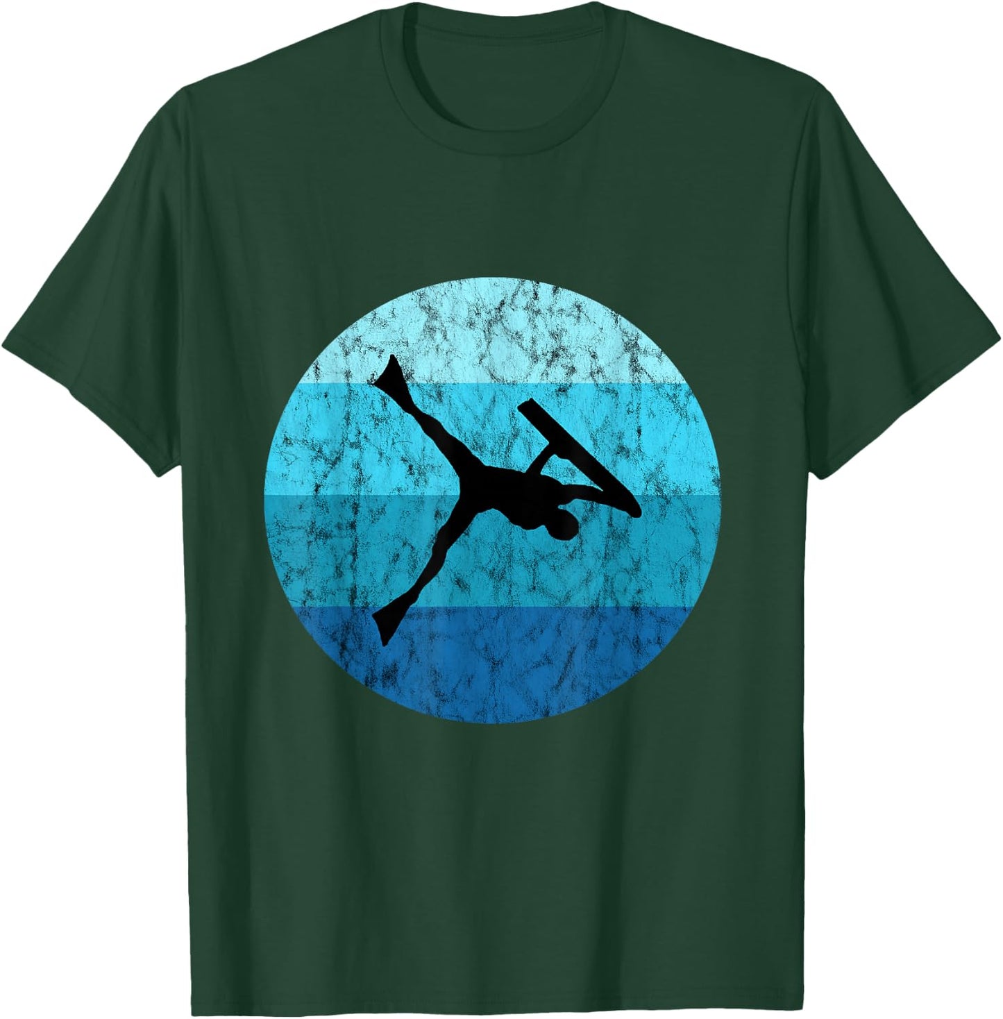 Bodyboard Surfer Retro Vintage Ocean Water Sport Bodyboarder T-Shirt - T-Shirt | Forest