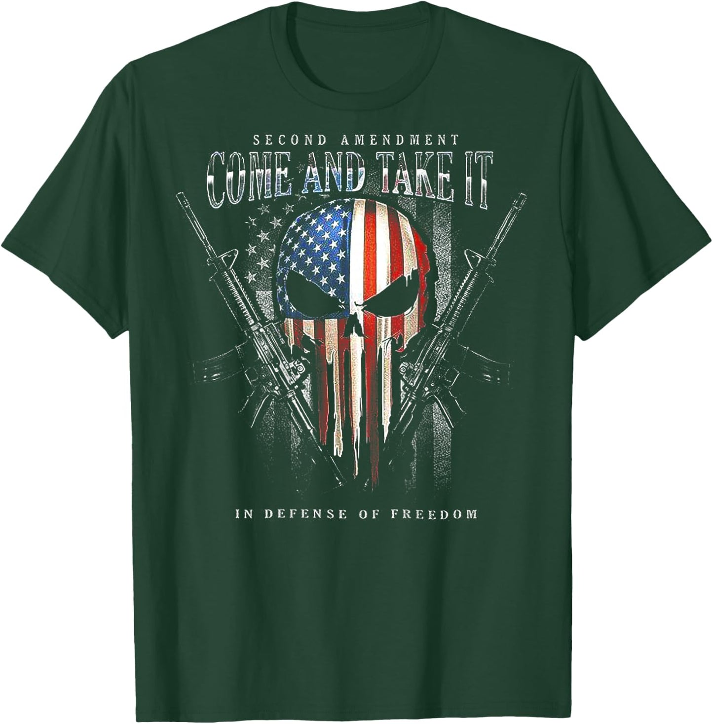 Second Amendment Come and Take It in Defense of Freedom T-Shirt - T-Shirt | Forest