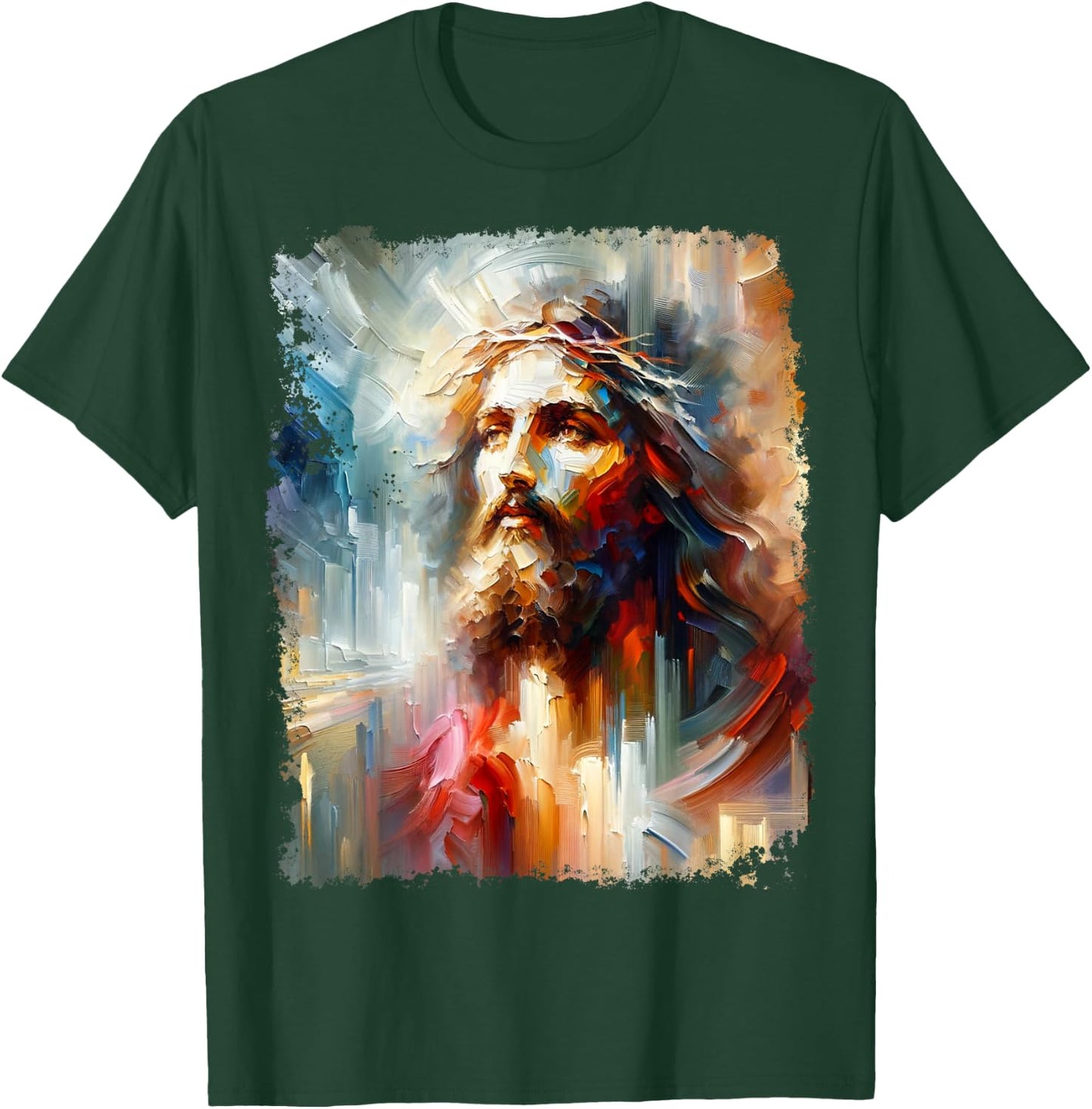 Jesus Christ Christian T-Shirt - T-Shirt | Forest