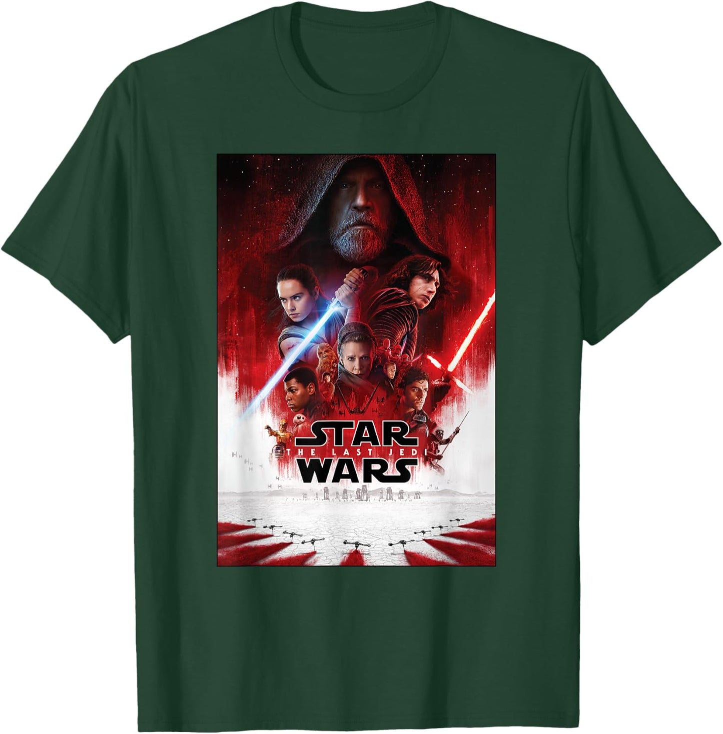 Star Wars The Last Jedi Movie Poster T-Shirt - T-Shirt | Forest