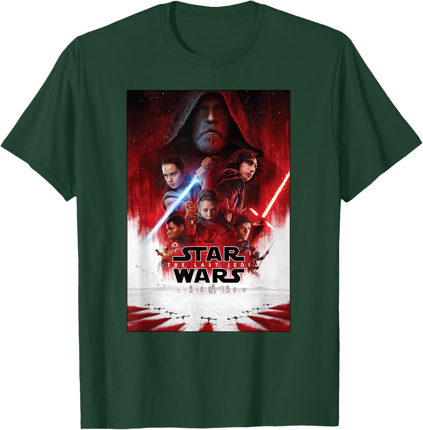 Star Wars The Last Jedi Movie Poster T-Shirt - T-Shirt | Forest