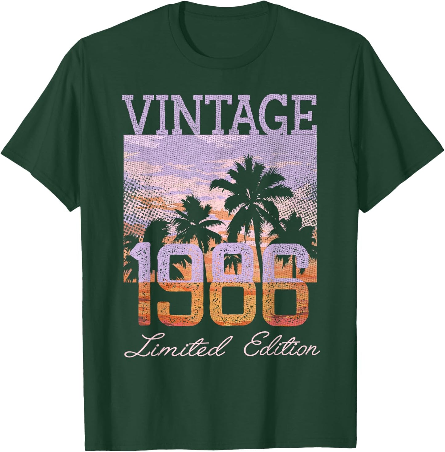 Vintage 1986 Limited Edition 39th Birthday 39 Year Old Gifts T-Shirt - T-Shirt | Forest