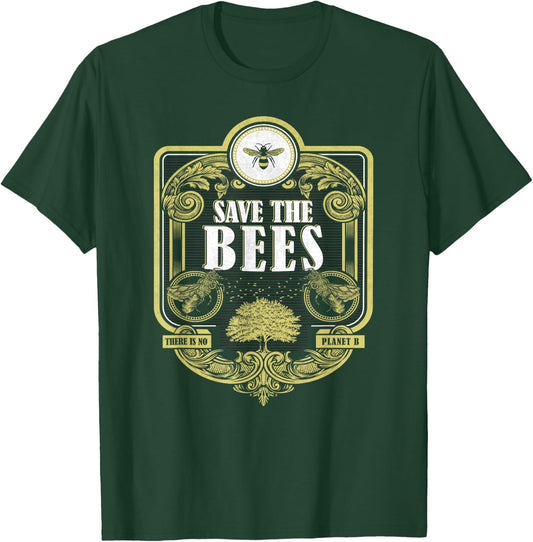 Save the Bees Honeybee Lovers and Beekeepers T-Shirt - T-Shirt | Forest