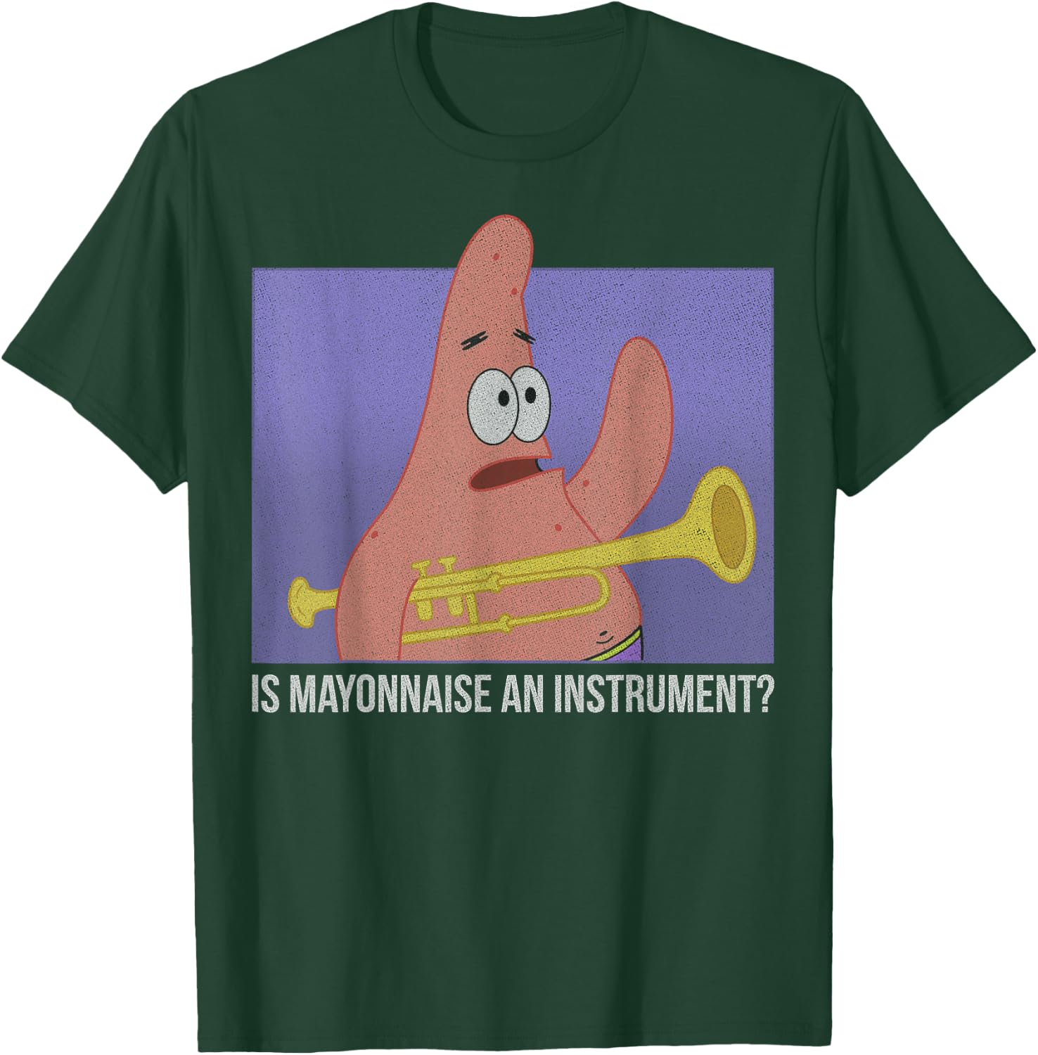 Spongebob Squarepants Patrick is Mayonnaise an Instrument Small T-Shirt - T-Shirt | Forest