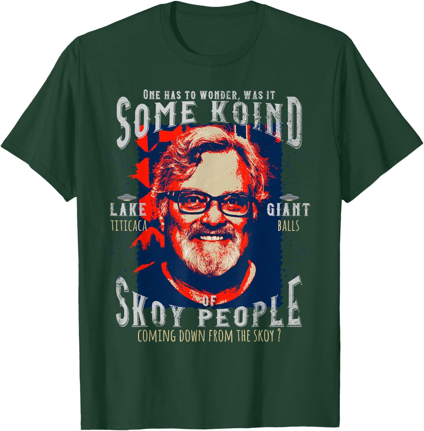 Alien Pop Art David Childress Funny Meme T-Shirt - T-Shirt | Forest