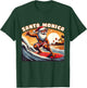 Santa Monica Claus Christmas Santa Monica California Surfer T-Shirt - T-Shirt | Forest