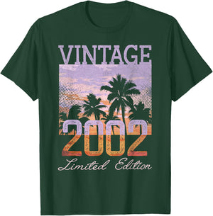 Vintage 2002 Limited Edition 23rd Birthday 23 Year Old Gifts T-Shirt - T-Shirt | Forest