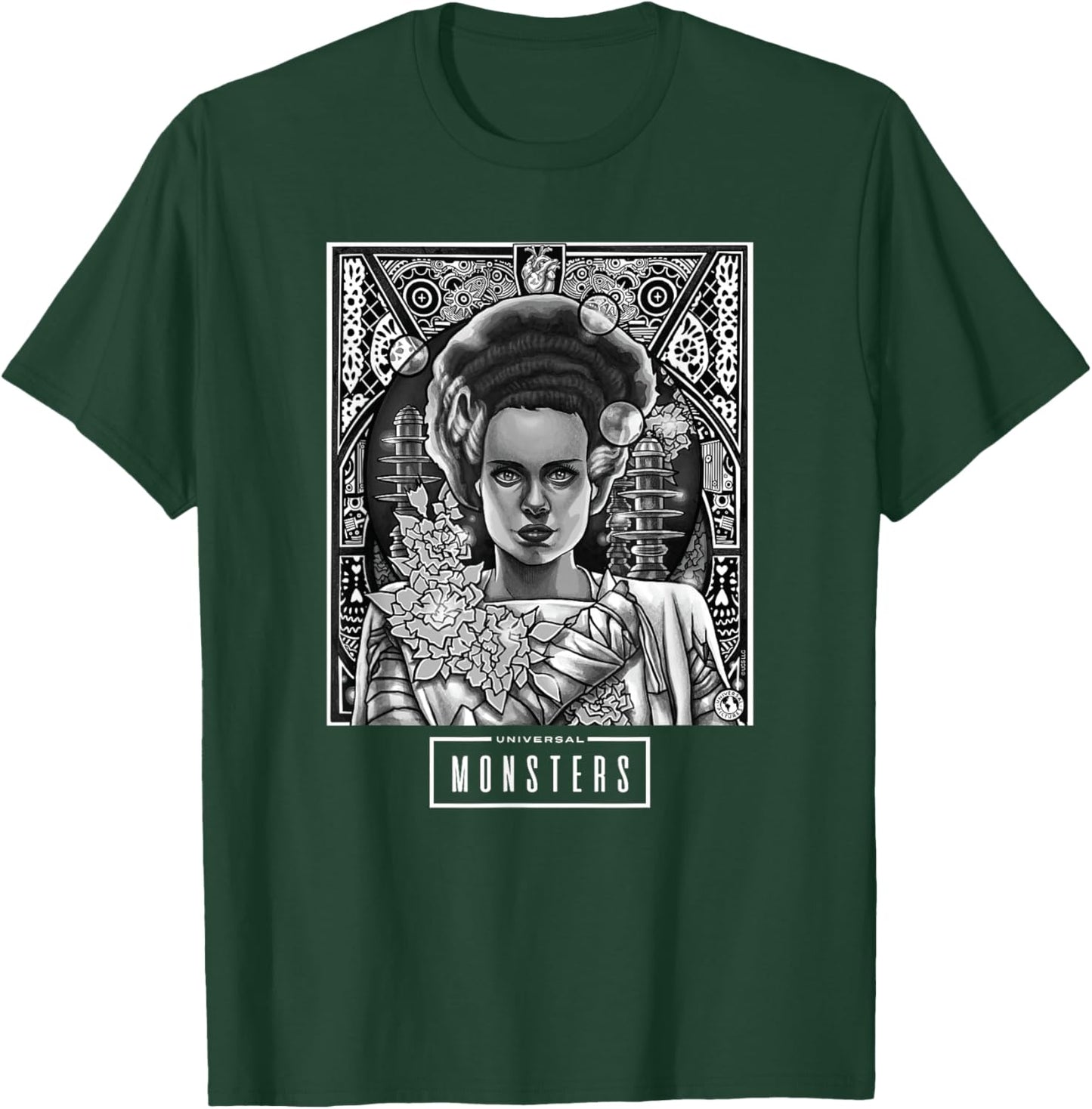 Universal Monsters Bride of Frankenstein Ofrenda T-Shirt - T-Shirt | Forest