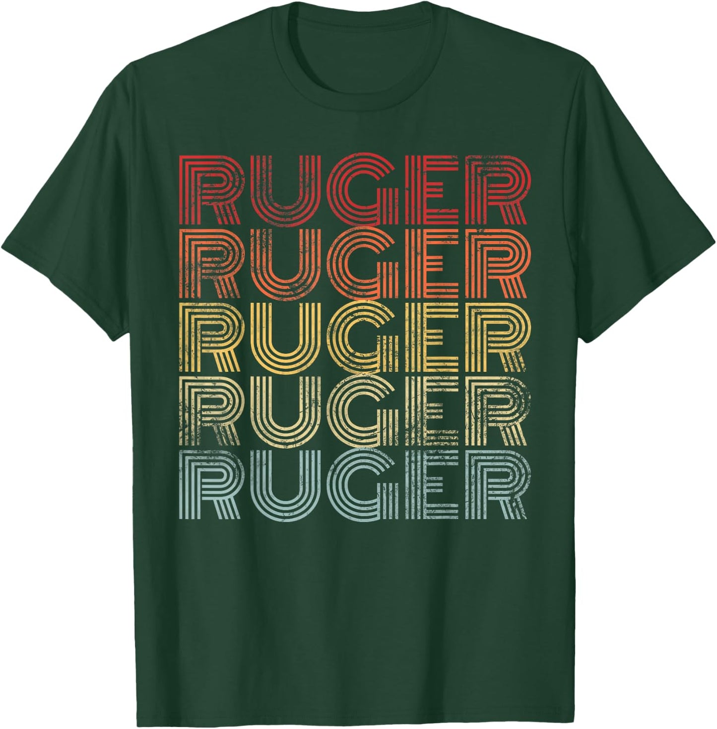 Ruger Family Matching American Football Player I Love Ruger T-Shirt - T-Shirt | Forest