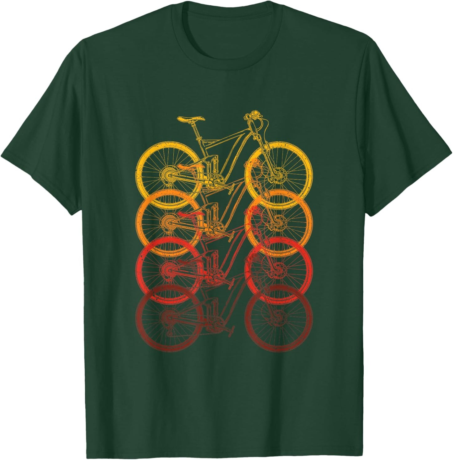 Bicycling Biker Cyclist Athlete Gift Bicycle T-Shirt - T-Shirt | Forest