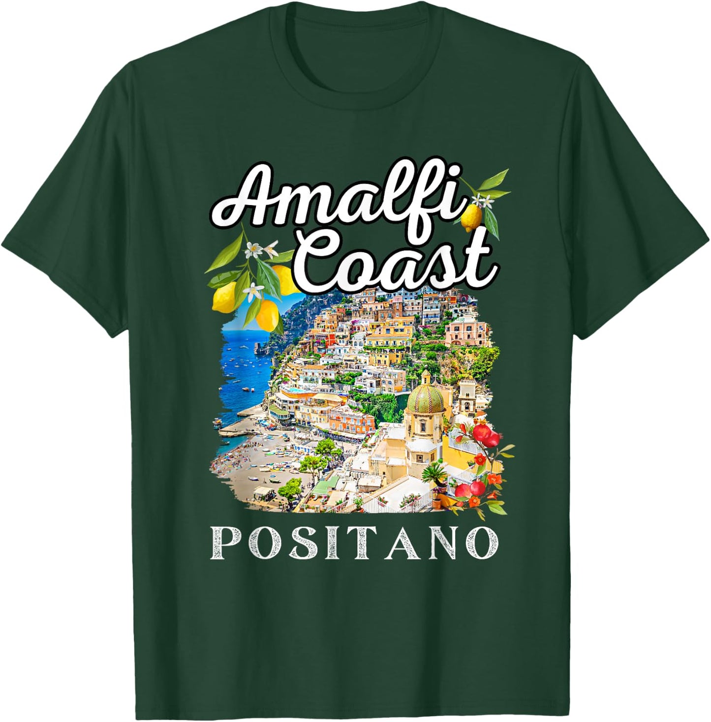 Italy Positano Amalfi Coast Positano T-Shirt - T-Shirt | Forest