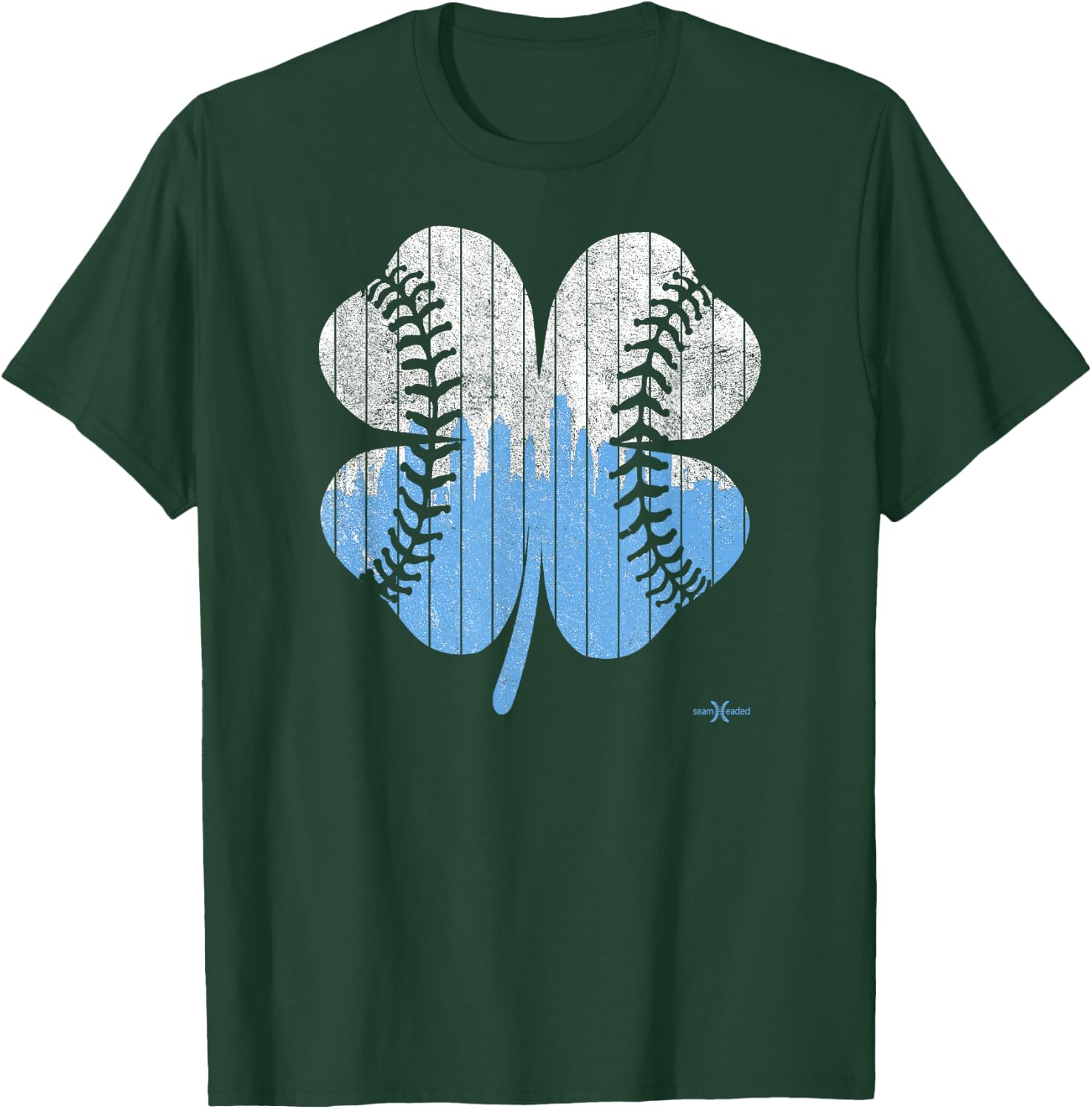 Classic Philadelphia Baseball Shamrock T-Shirt - T-Shirt | Forest