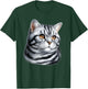 Shorthair Tiger Cat Portrait T-Shirt - T-Shirt | Forest