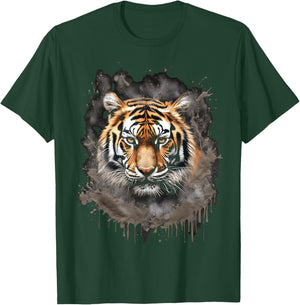White Tiger Iconic Bengal Sumatran Tigers Wildlife T-Shirt - T-Shirt | Forest
