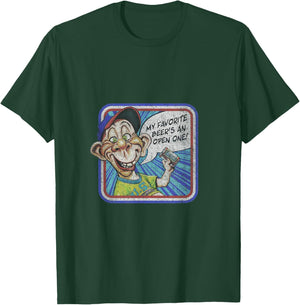 Jeff Dunham Bubba J Retro Washed Black Cartoon , Adult, , Short Sleeve, Small T-Shirt - T-Shirt | Forest