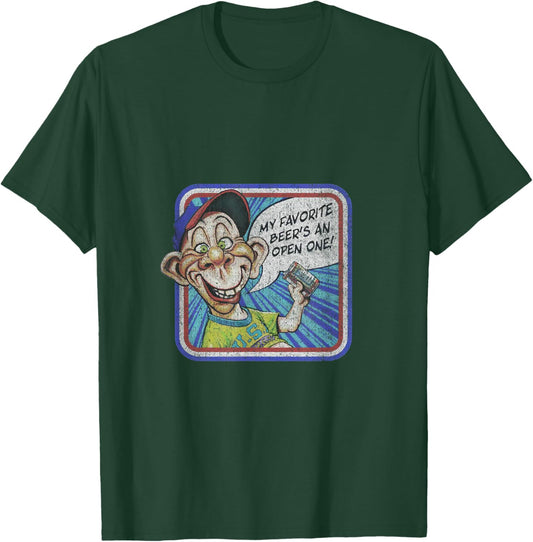 Jeff Dunham Bubba J Retro Washed Black Cartoon , Adult, , Short Sleeve, Small T-Shirt - T-Shirt | Forest