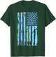 American Flag Swimming Pool Meet, Vintage Swim USA Flag Team T-Shirt - T-Shirt | Forest