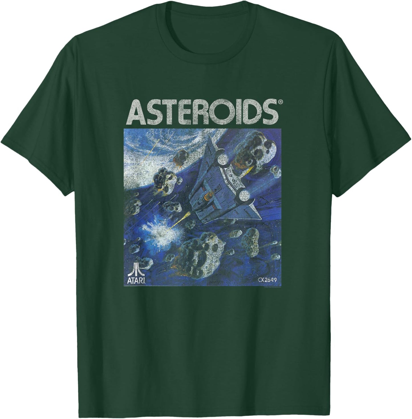 Atari Asteroids Box Art Vintage Retro Video Game T-Shirt - T-Shirt | Forest