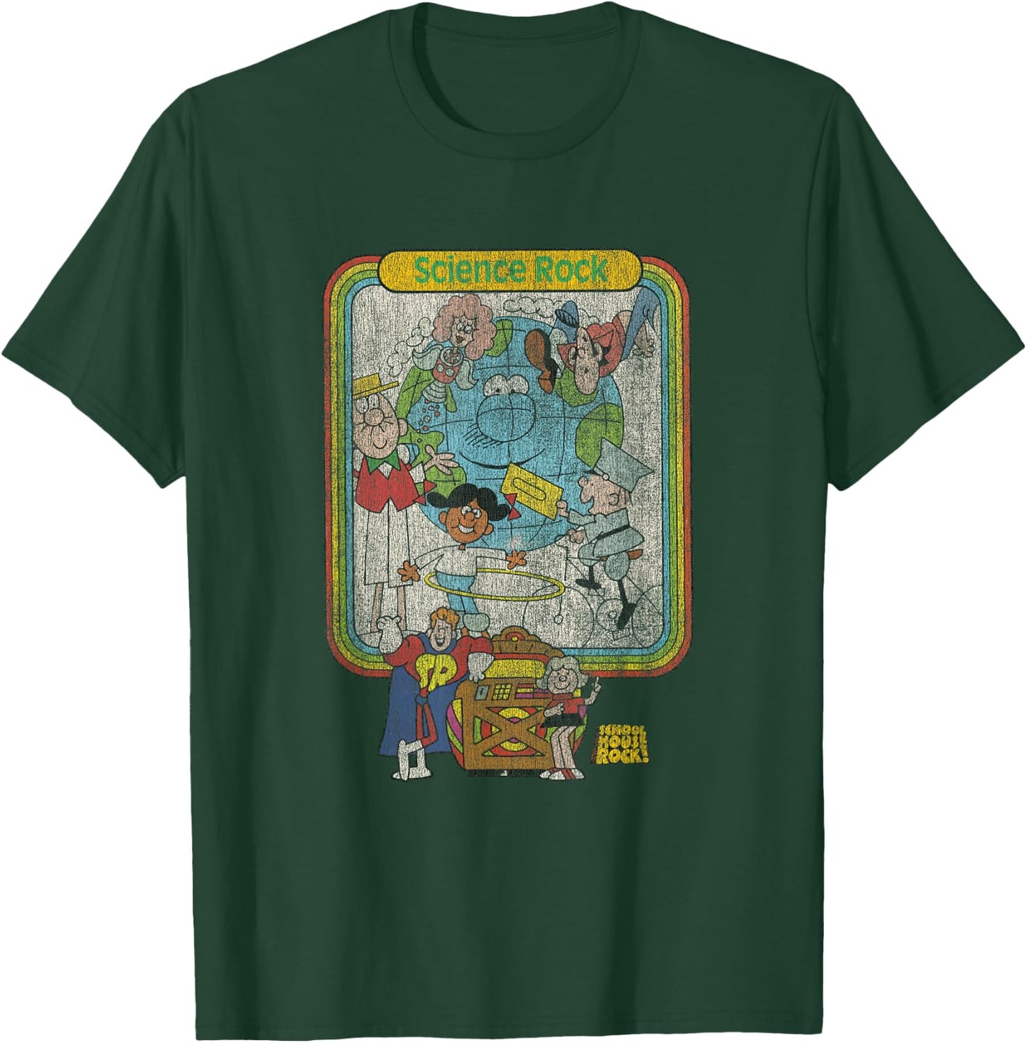 Ripple Junction x Schoolhouse Rock Science Rock T-Shirt - T-Shirt | Forest